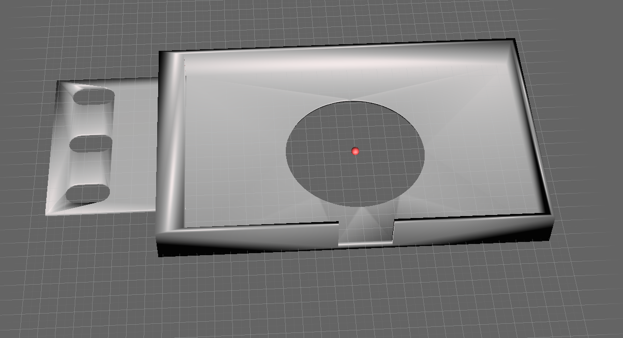 Remix of the Turing Smart 3.5" Display Mount – with side plate for rack mounting using cage nuts.