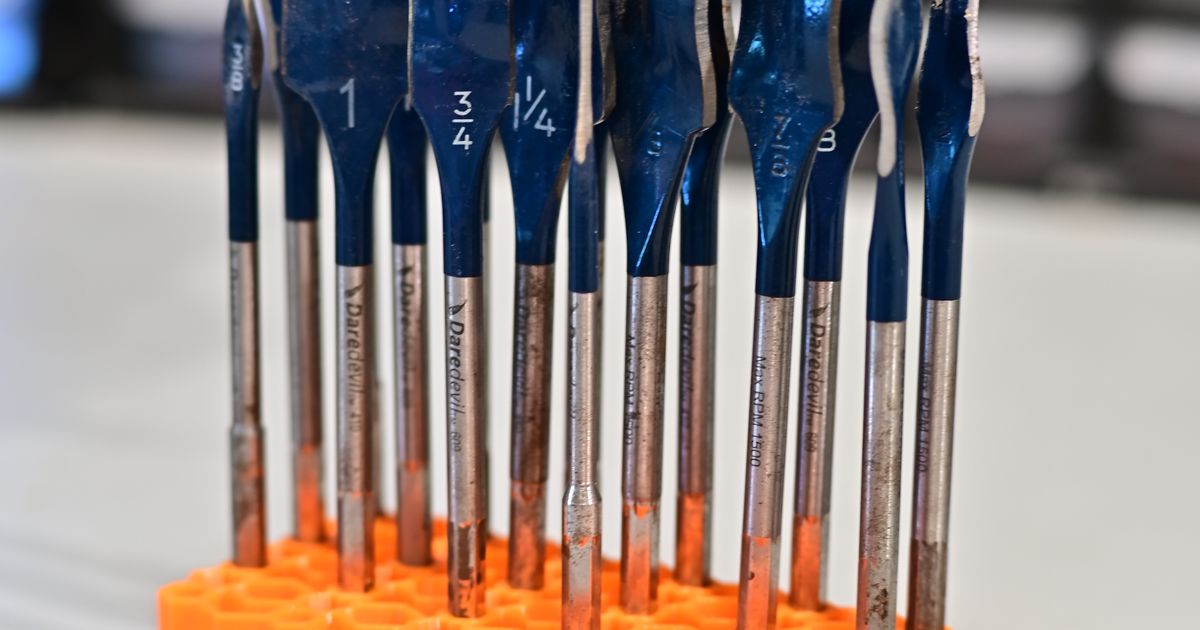 Assorted Spade Bit Holder by bladefghtr Download free STL model