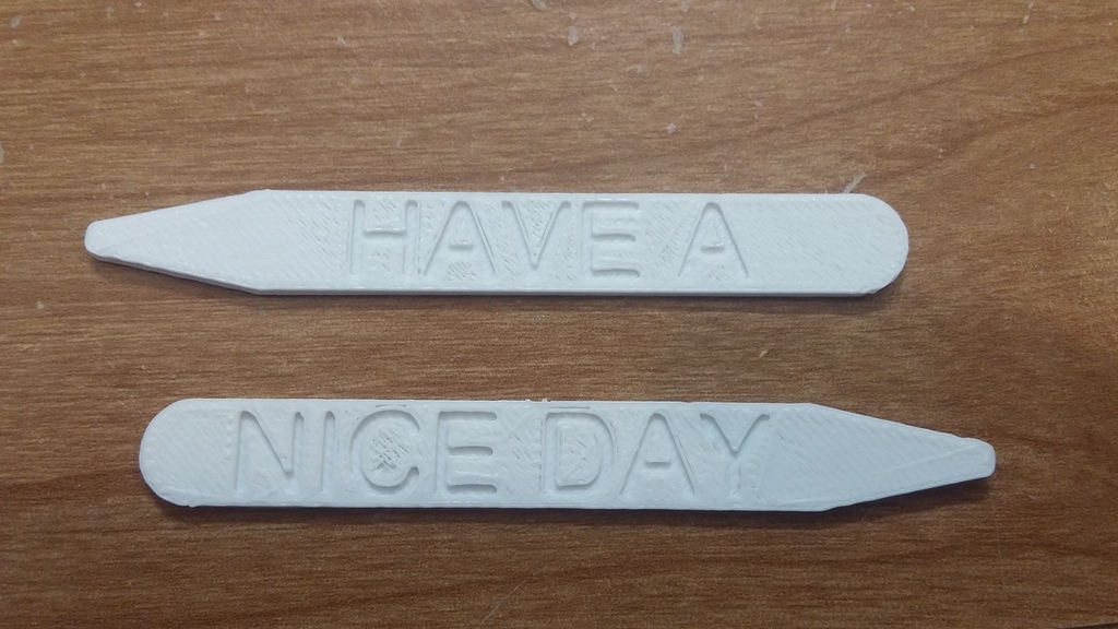 Hidden Message Collar Stays