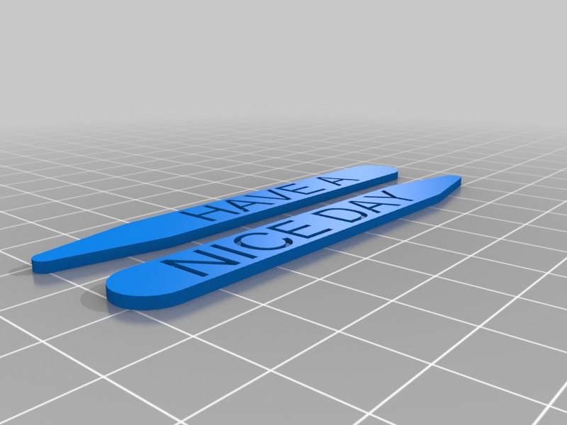 Miniatura 2 do modelo 3D Hidden Message Collar Stays