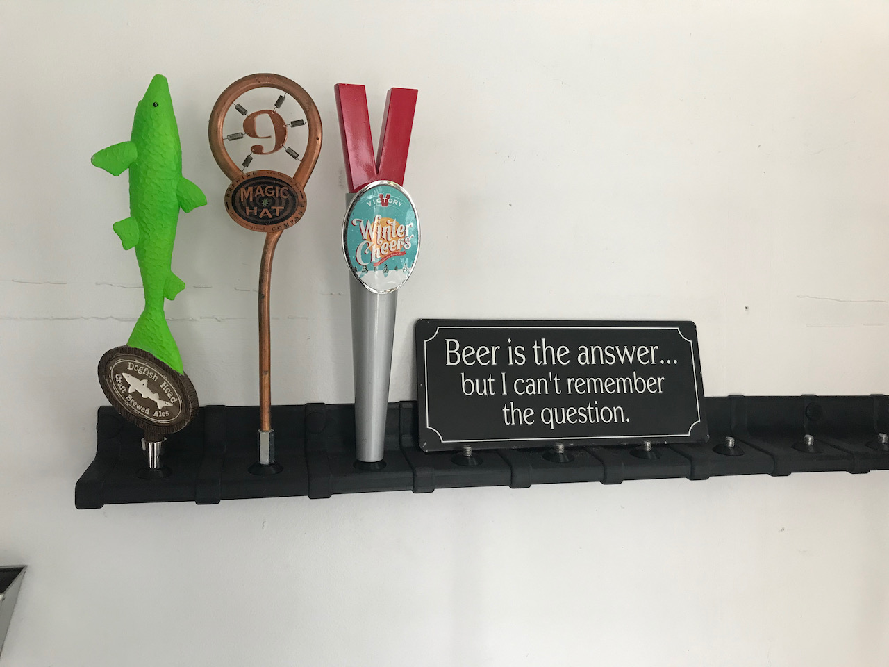Tap Handle Wall Display