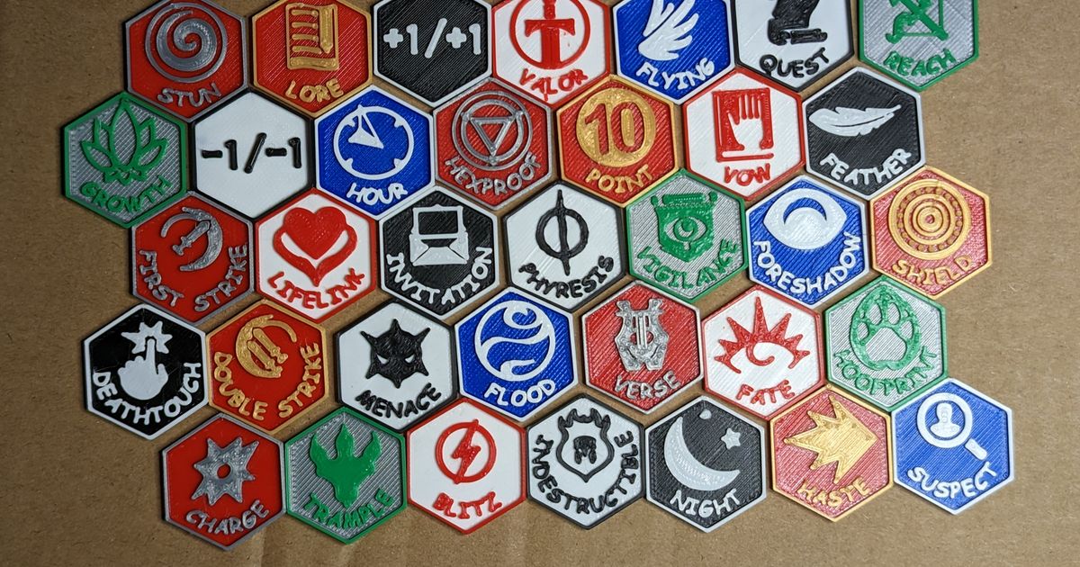 Magic The Gathering Counters by Elmo_The_Red | Download free STL model ...