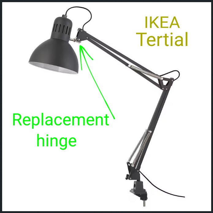 Ikea Tertial plastic hinge