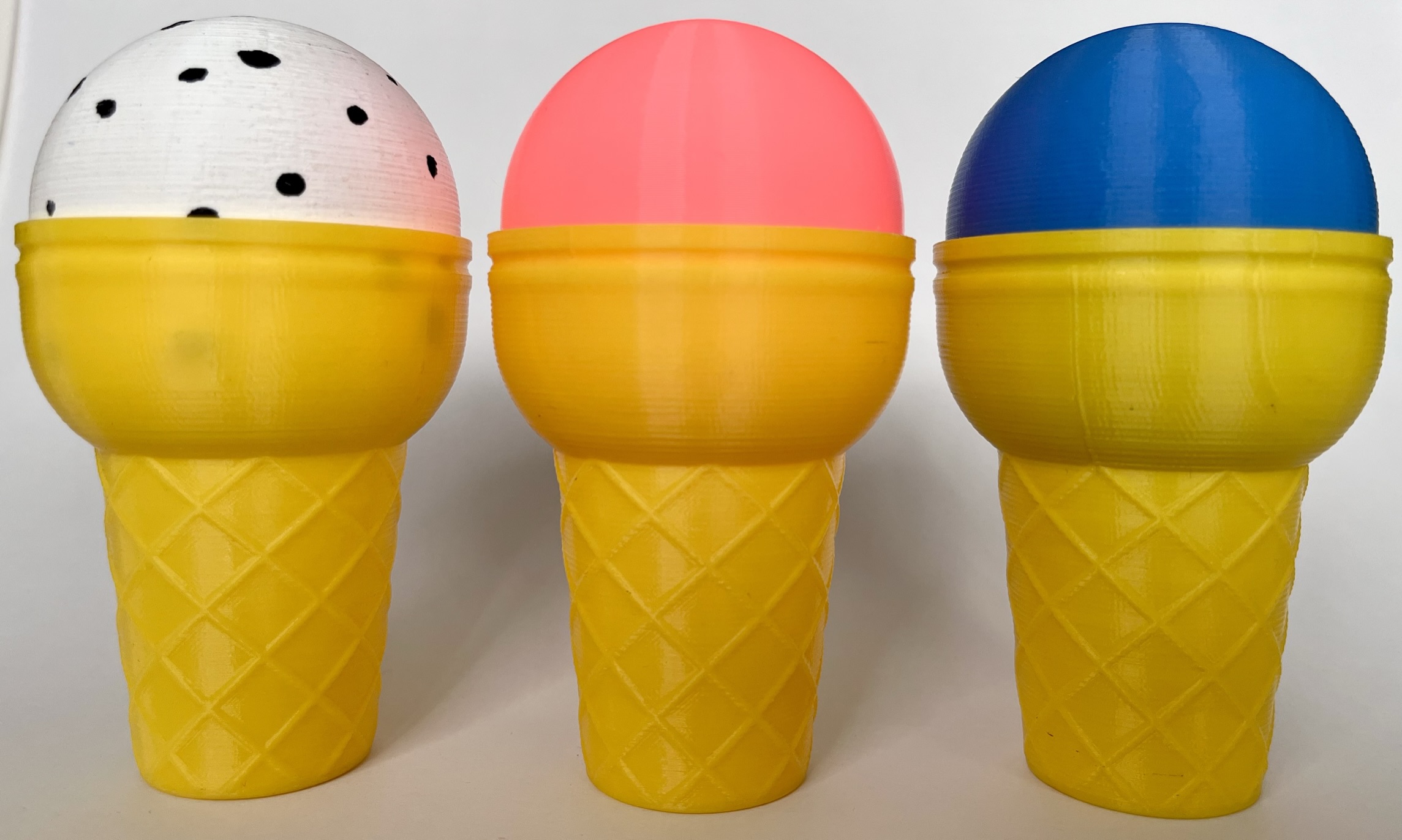 Plastic toy store ice cream cone