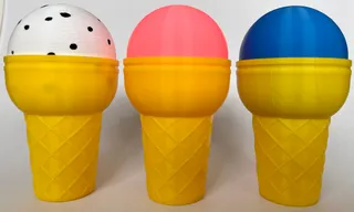 3D Printable Icecream Cone Box! by Clockspring