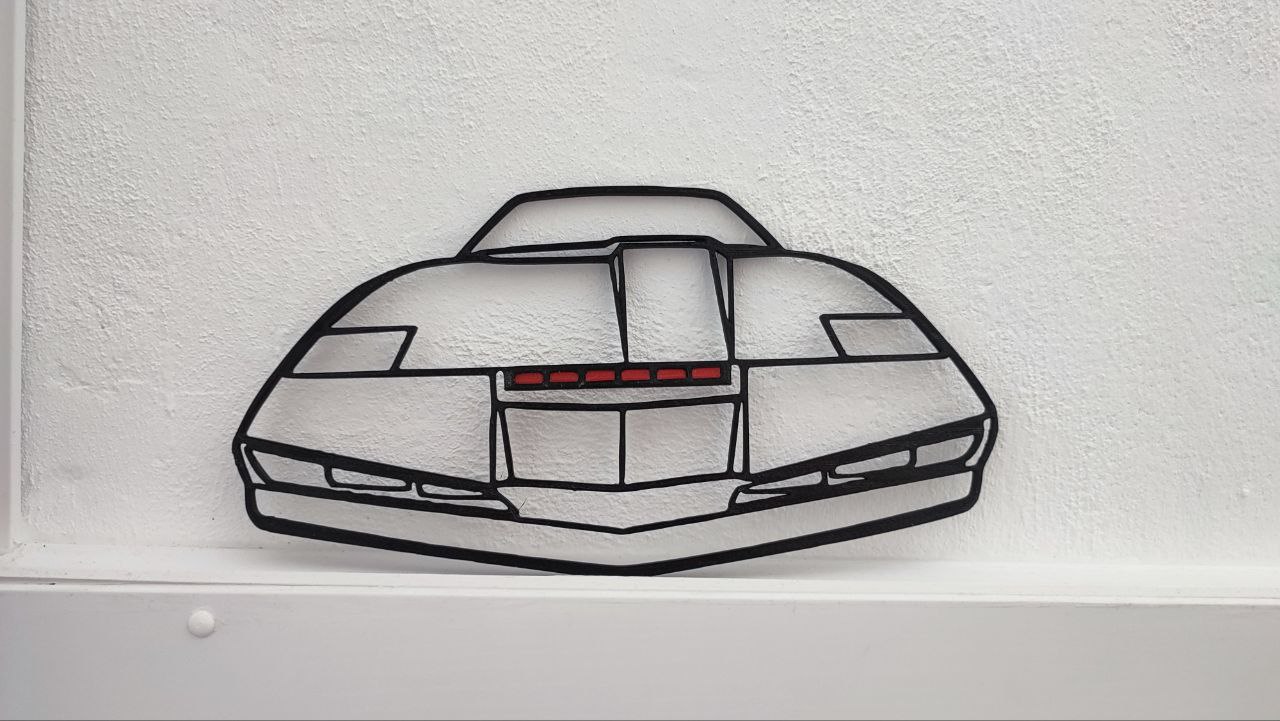 KITT Night Rider 2D wallart