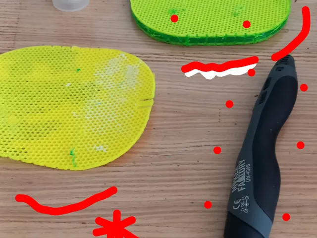 a strategic concept to get a composite print_illustrated with the making of a pingpong raket