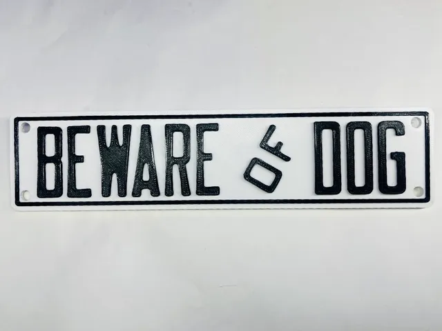 Beware Of Dog Sign