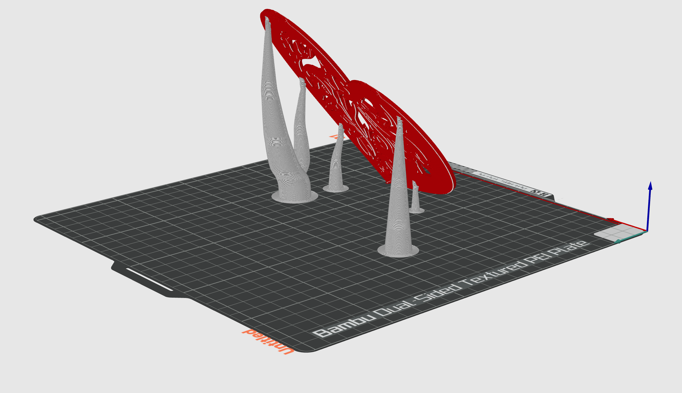 A heart held by organic support by grzegorz download free stl model