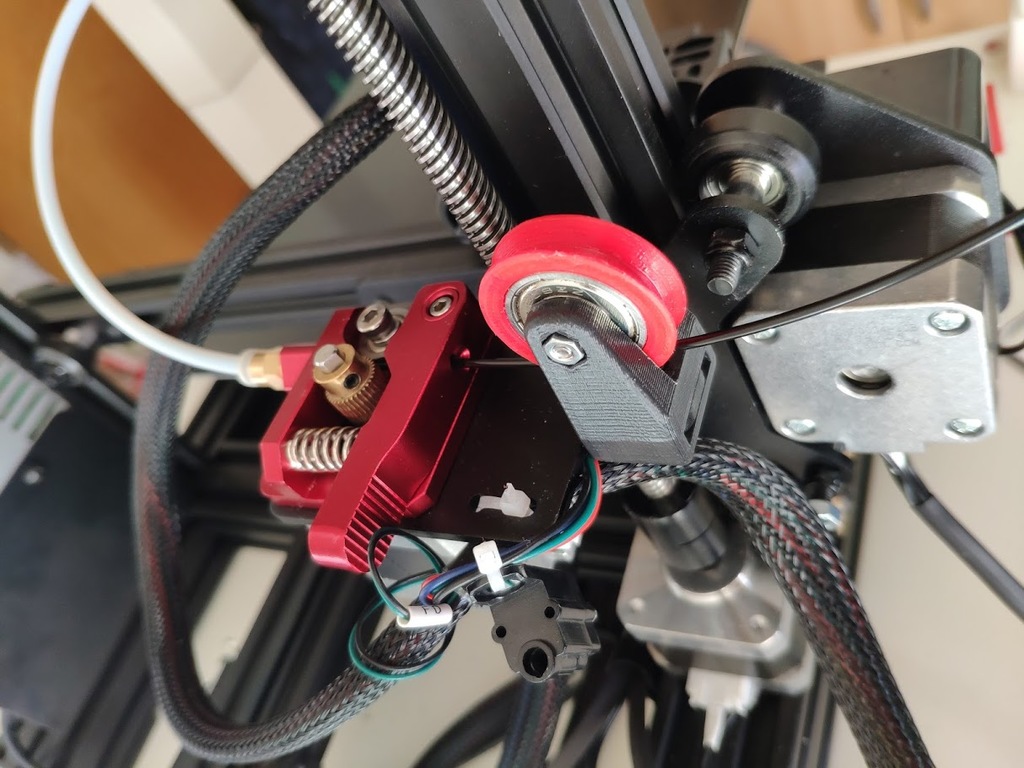 small and simple filament guide for the new Geeetech A10