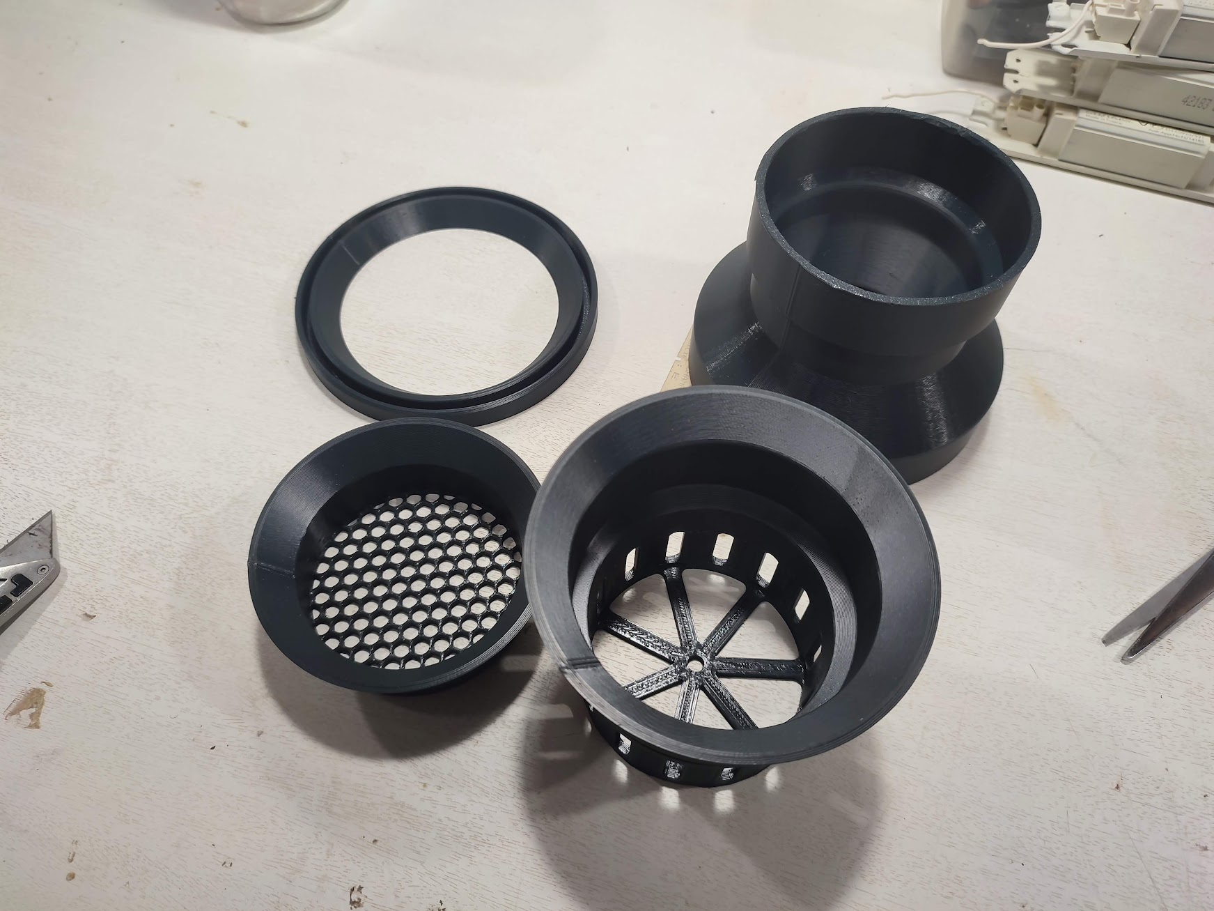 IBC Tank cap connector for rainwater collection