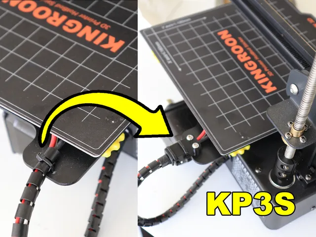 Strain relief for Kingroon KP3S heatbed cable