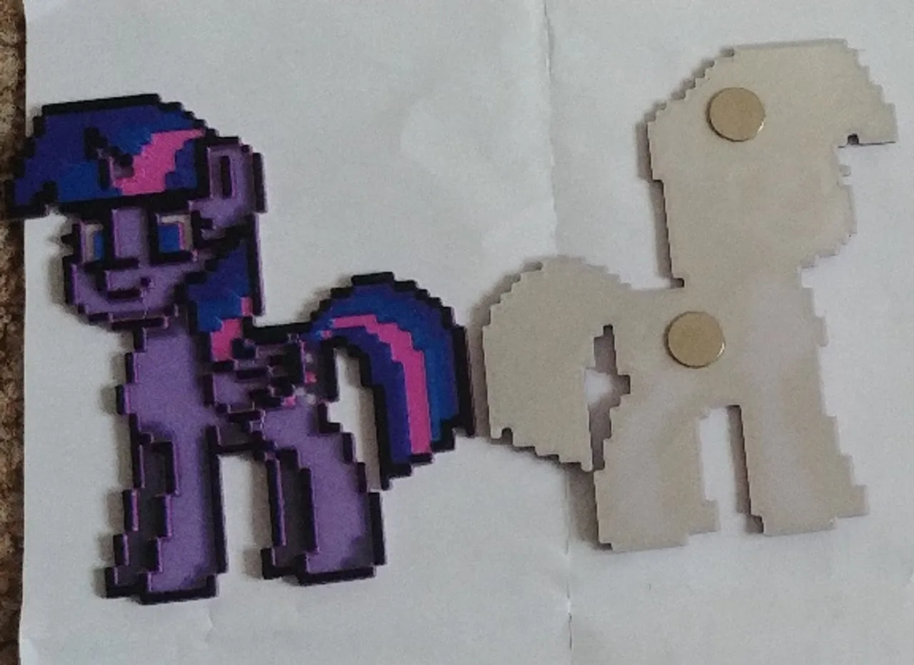 PonyTown My Little Pony Twilight Sparkle Pixelart 3D picture (no MMU) by  HouPe | Download free STL model 