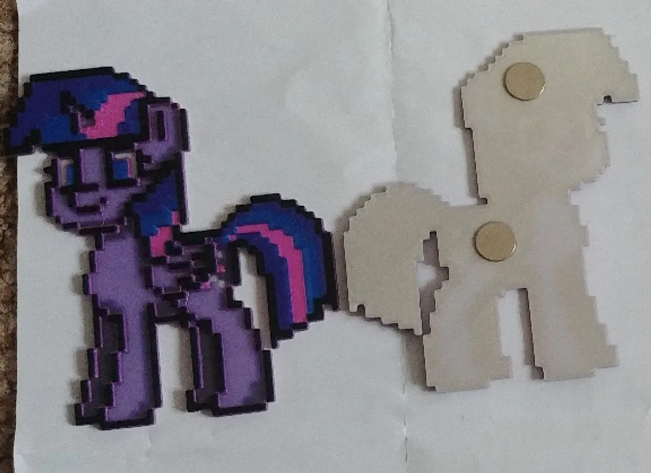 PonyTown My Little Pony Twilight Sparkle Pixelart 3D picture (no MMU) by  HouPe, Download free STL model