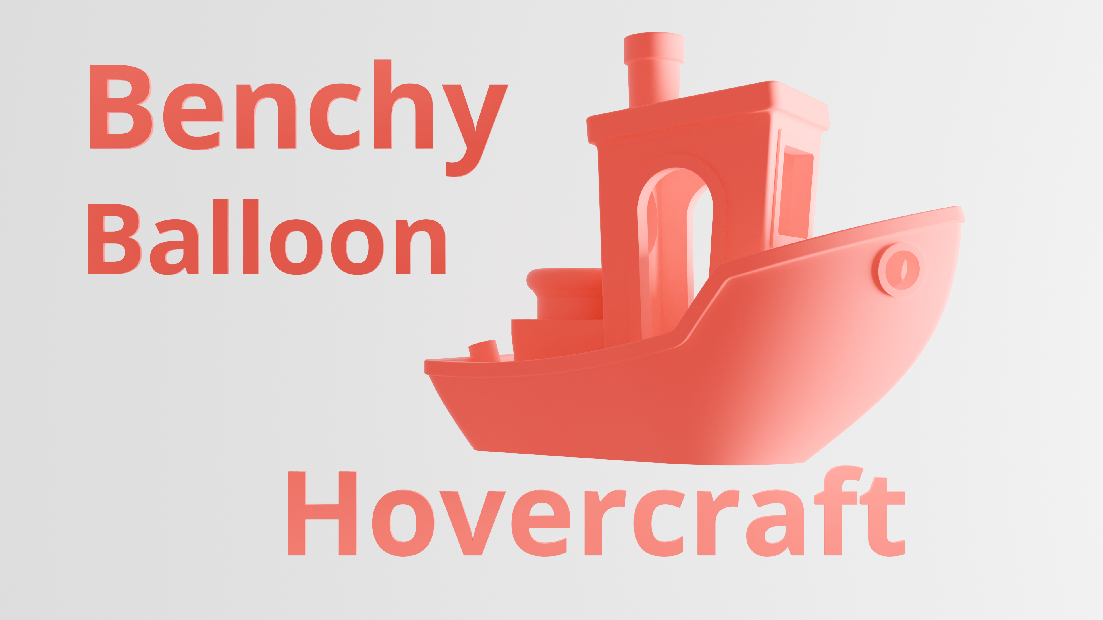 Benchy Balloon Hovercraft
