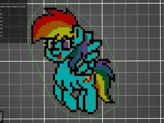 pixel art minecraft grid my little pony