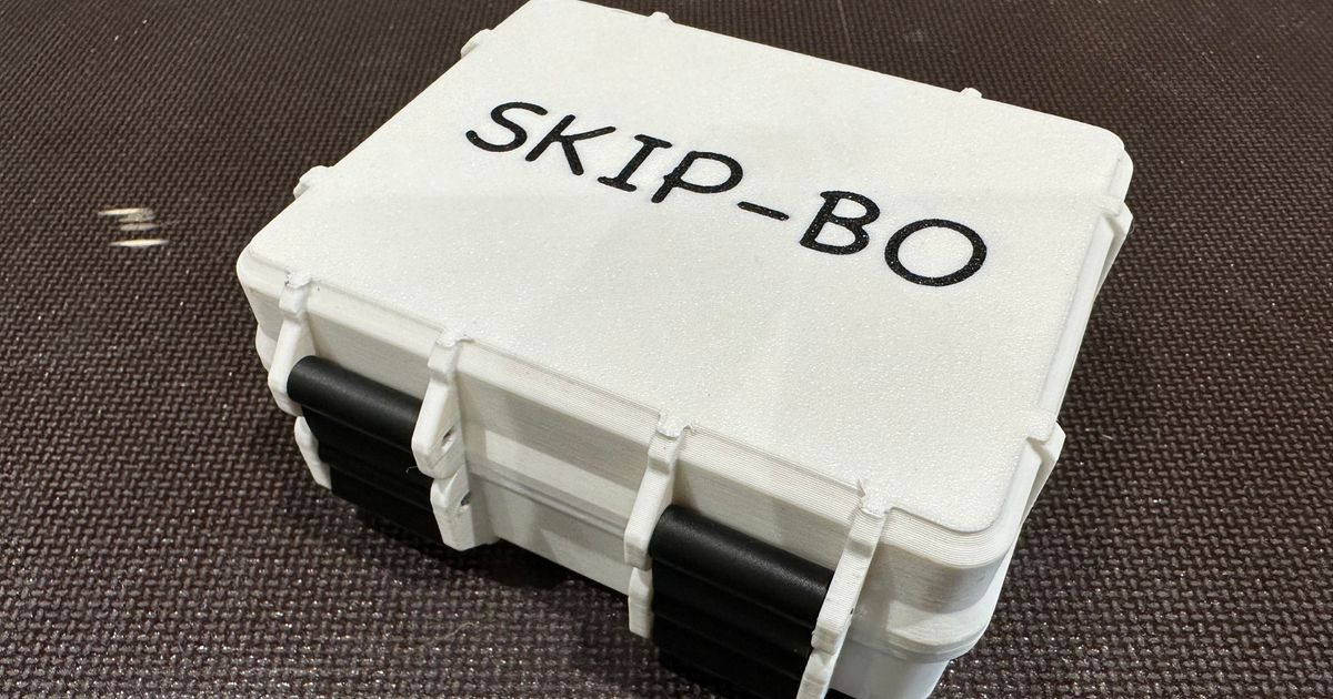 SKIPBO Box (Parametric) by gent Download free STL model