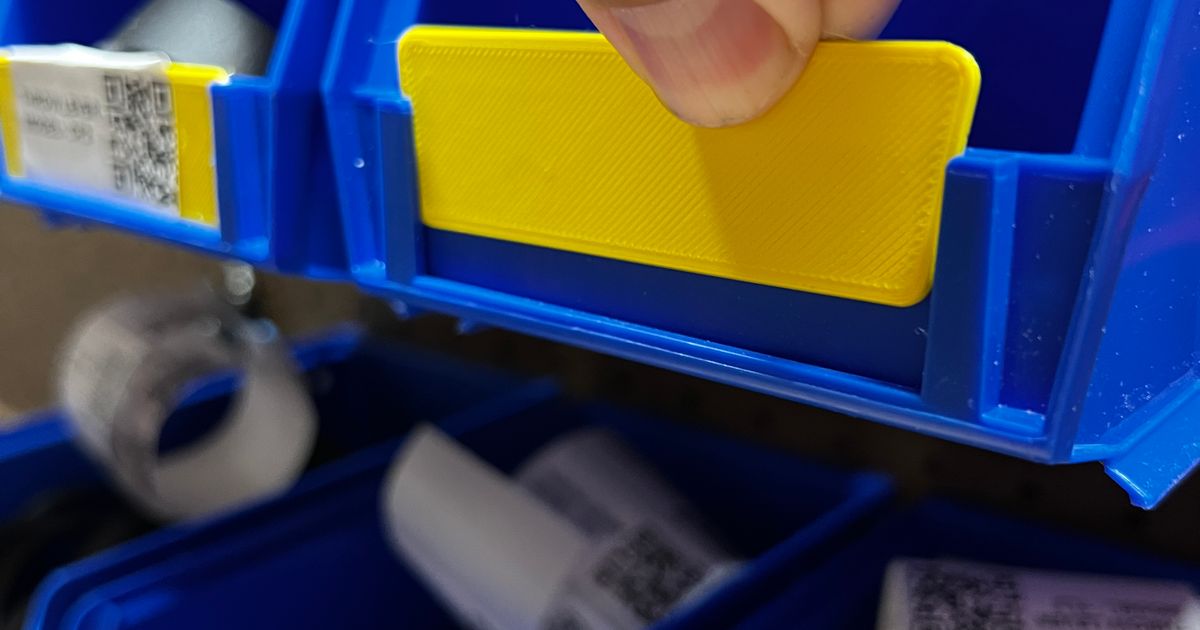 Bin label Insert by RustyNutsDesigns Download free STL model