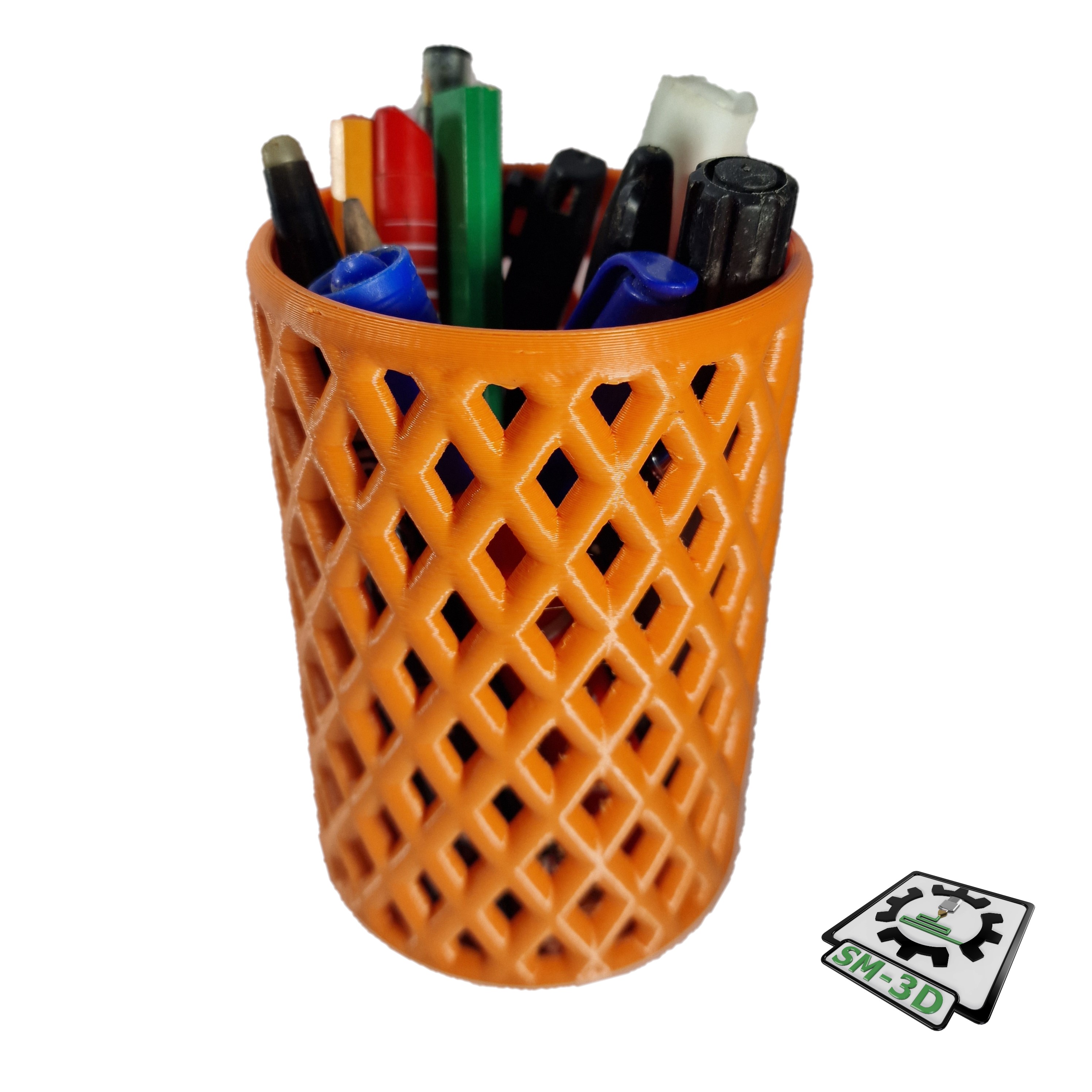 Diamond Grid Pen Organizer