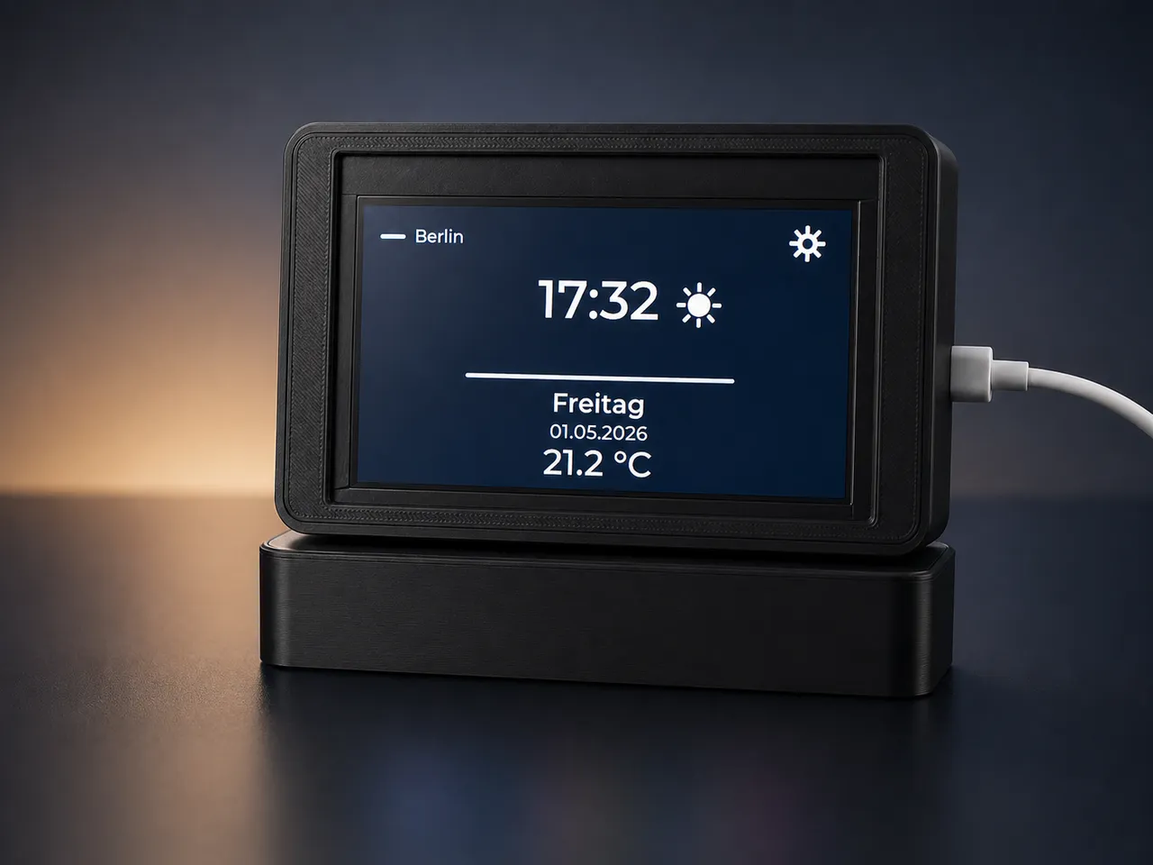 ESP32-S3 Klipper Dashboard Case with Weather, Crypto & Moonraker