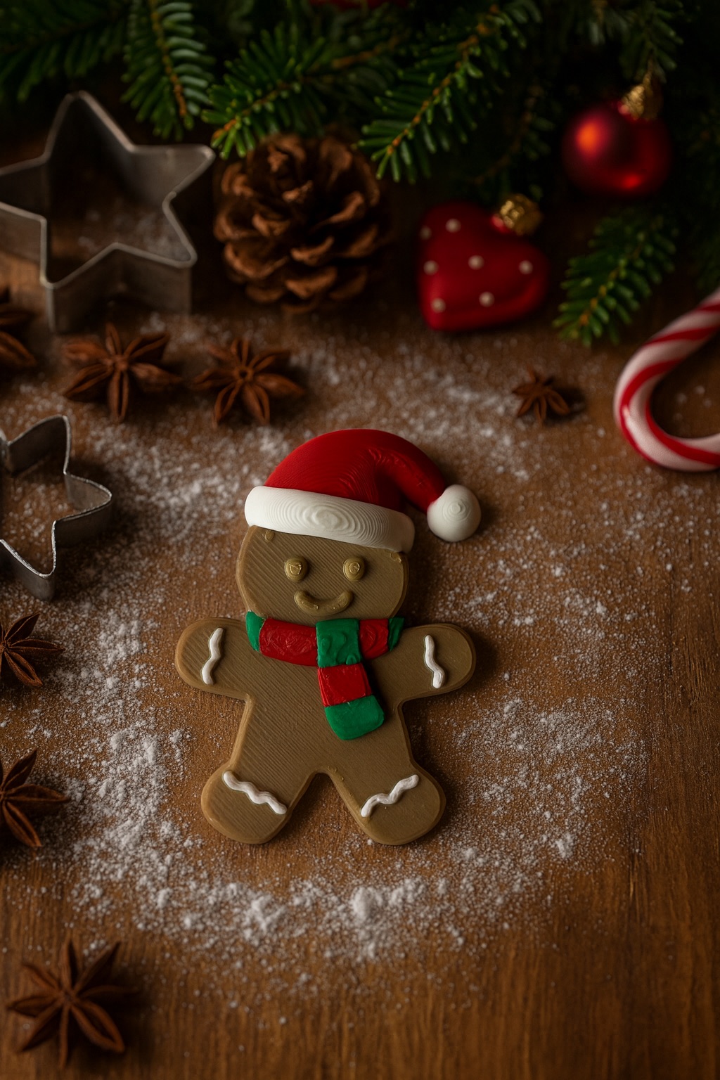 Gingerbread - Christmas hat and scarf