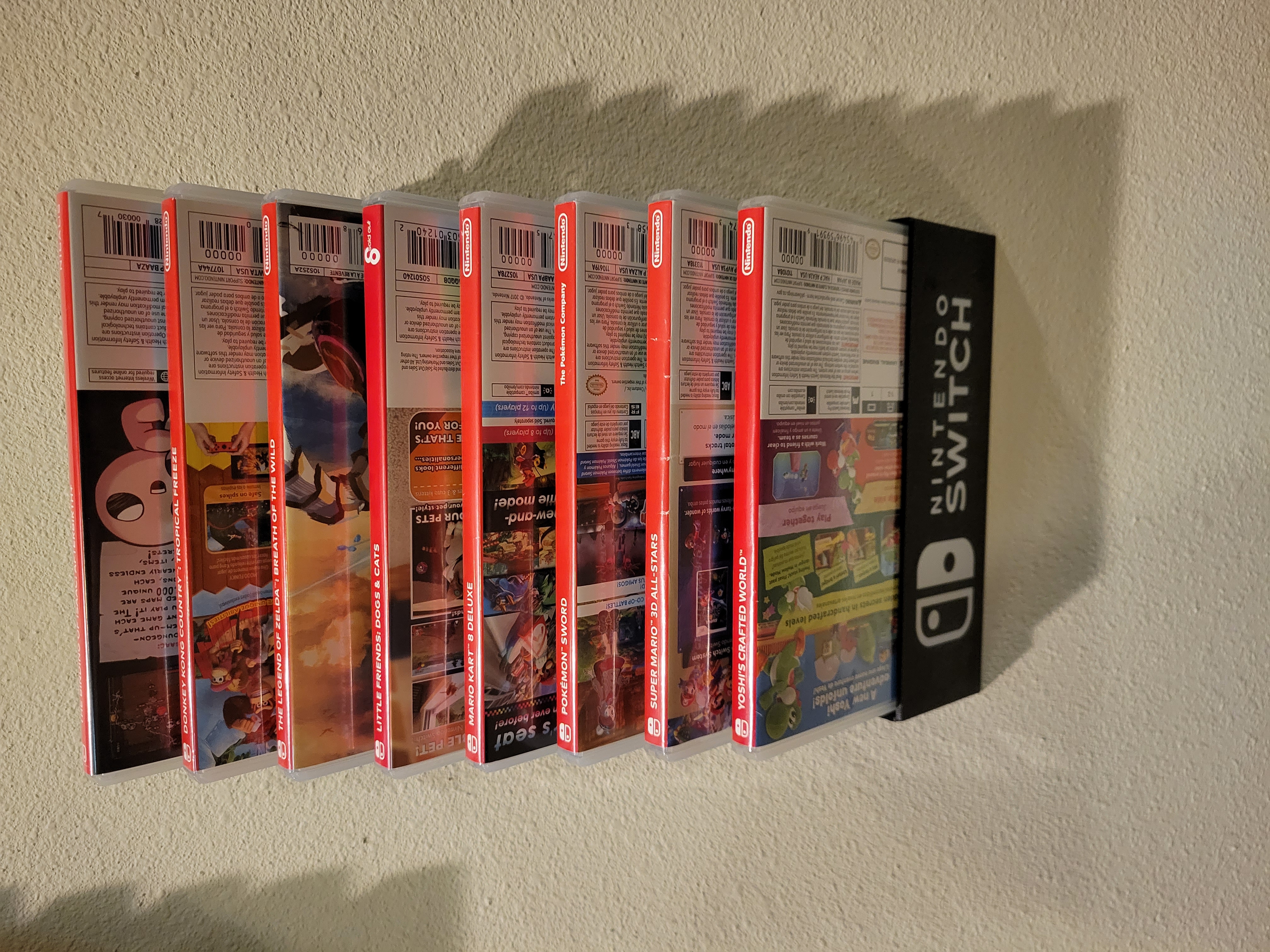Modular Nintendo Switch Games Wall Mount
