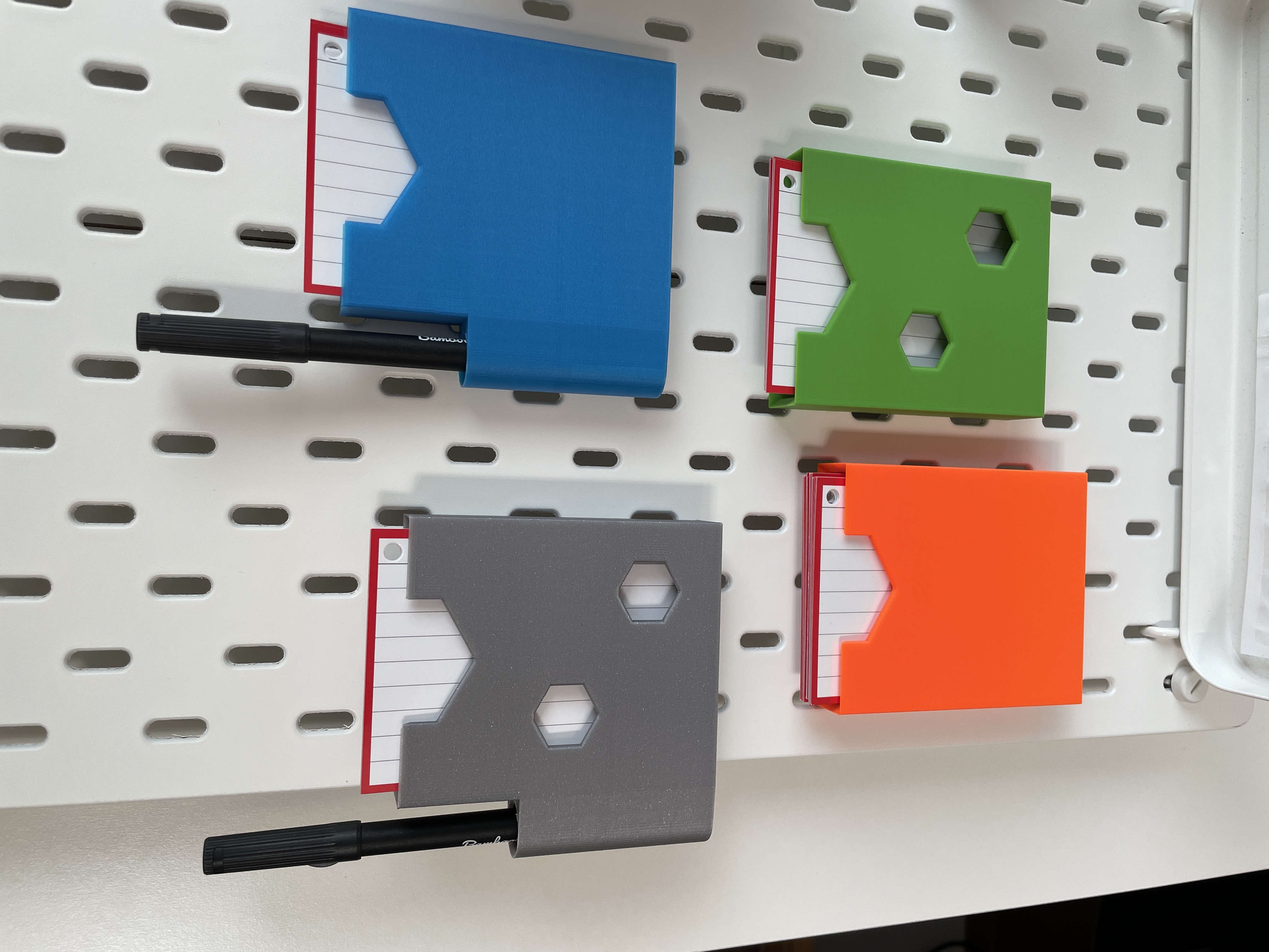 IKEA Skadis (SKÅDIS) compatible holder for Bambook Erasable Flashcards