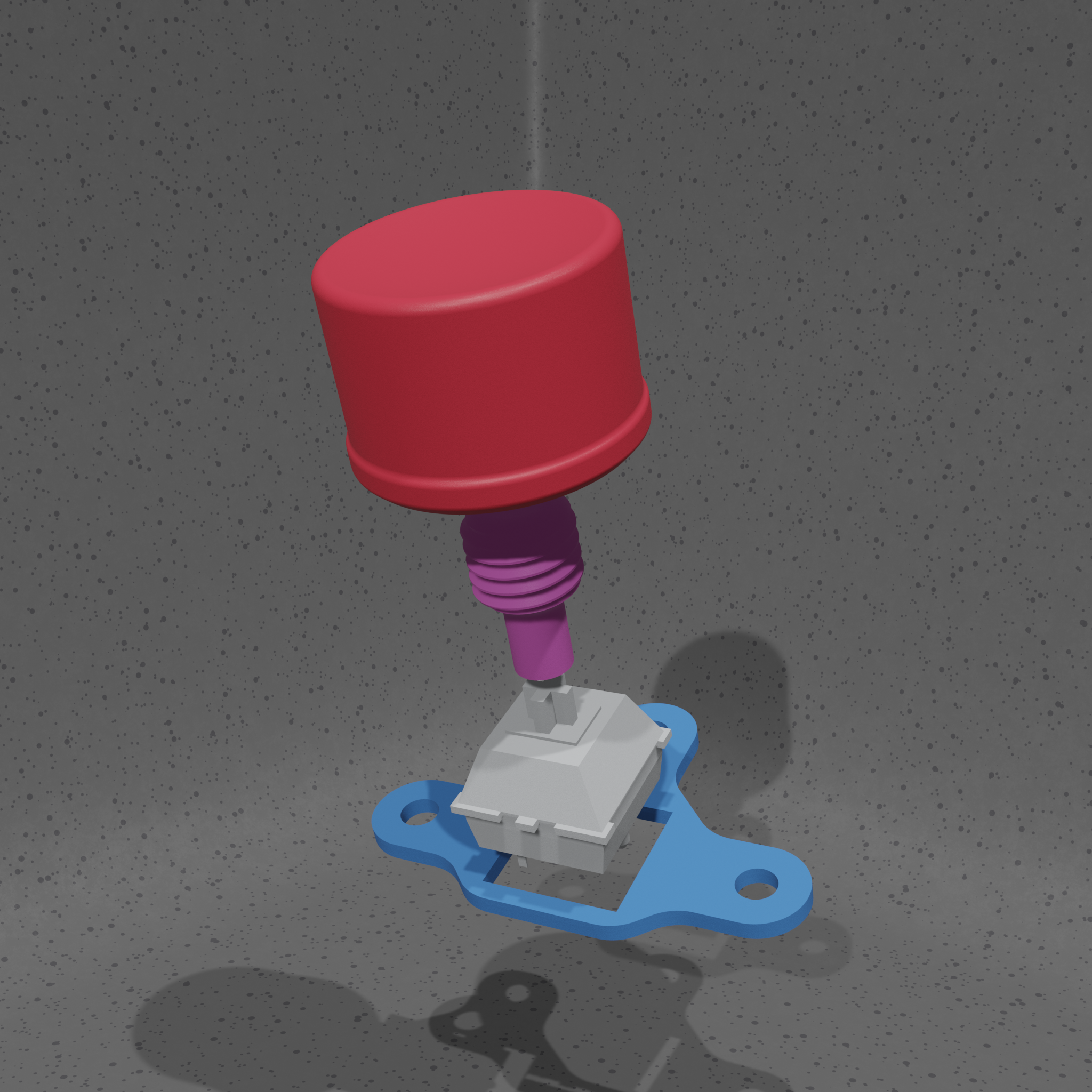 Height-adjustable Big Button for mechanical keyboard switches