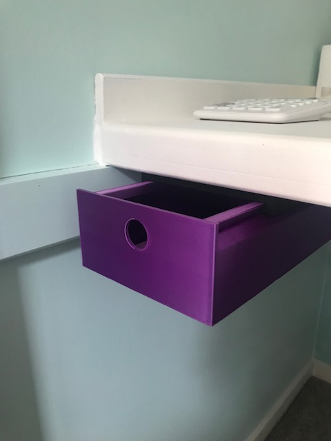 Miniatura 5 do modelo 3D Under desk drawer