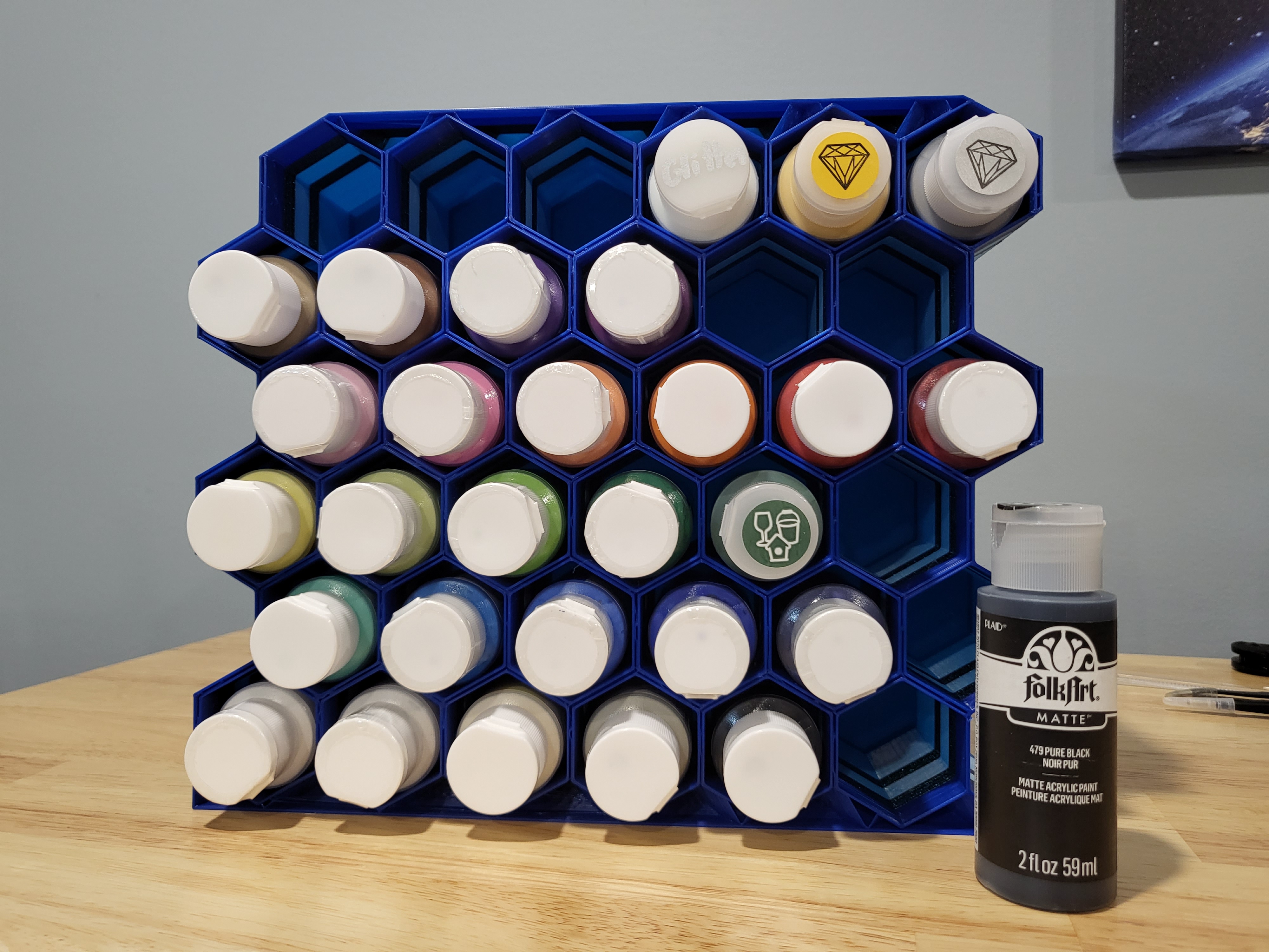 Craft Paint Storage Rack / Organizer by HarshEbar