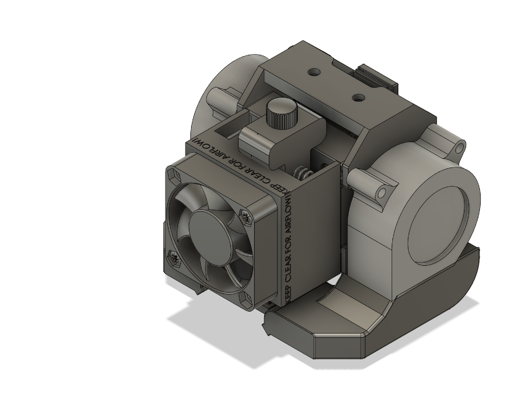 E3D Hemera Dual 5020 Blower + Exoslide Undermount