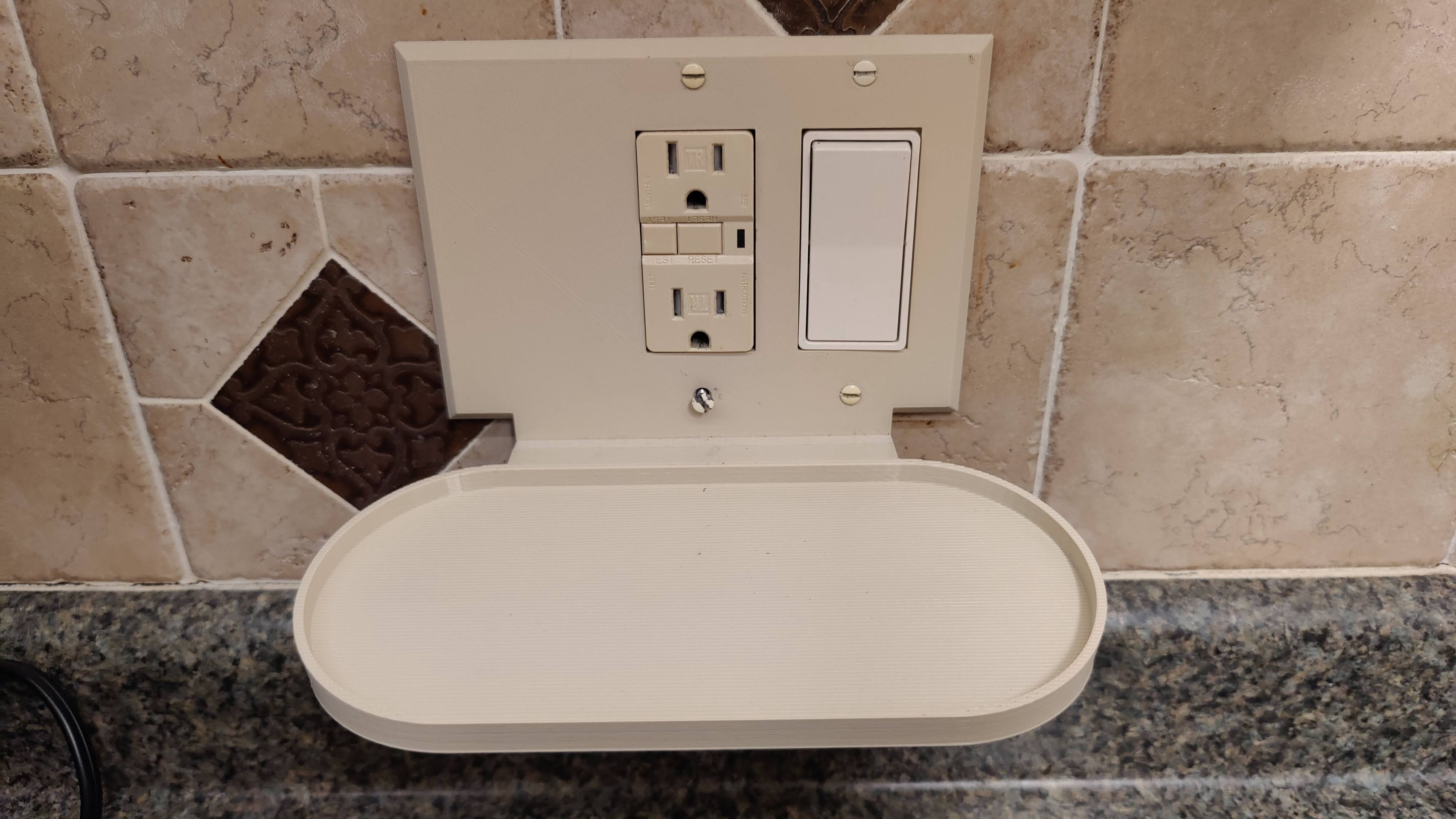 Google Nest Hub Max Wall Outlet Mount by hoffdad Download free STL model