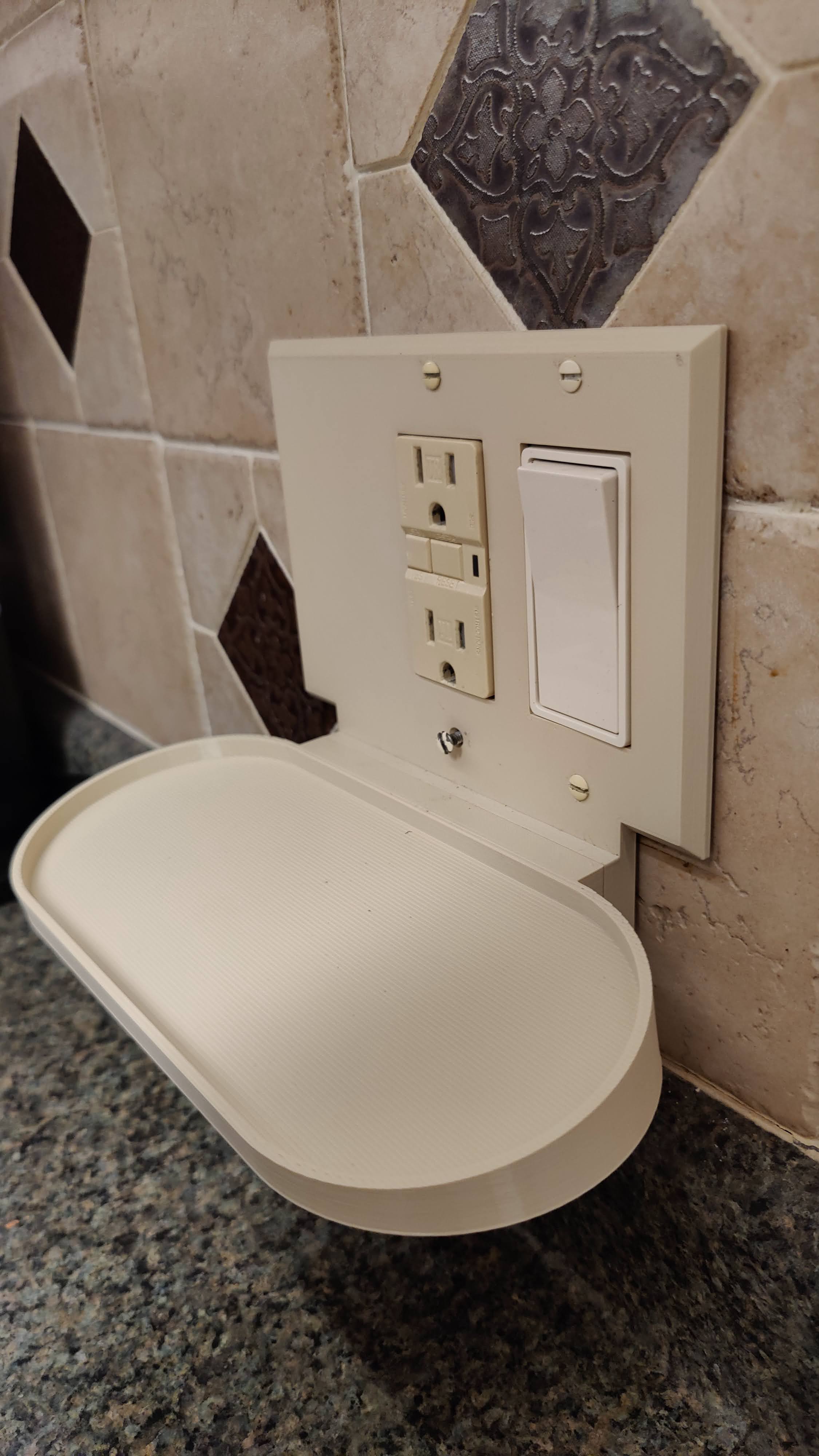 Google Nest Hub Max Wall Outlet Mount by hoffdad Download free STL model