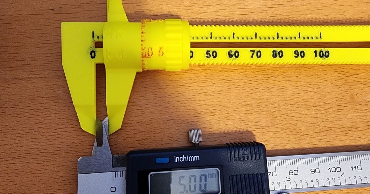 Remixed 0.05mm Resolution Dial Calipers by Joe Download free STL