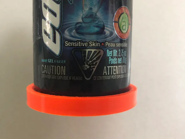 Shaving Gel / Can Bottom Cover (Prevents Rust Stains)