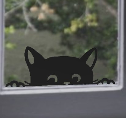 Cat windows decoration by Mimi | Download free STL model | Printables.com