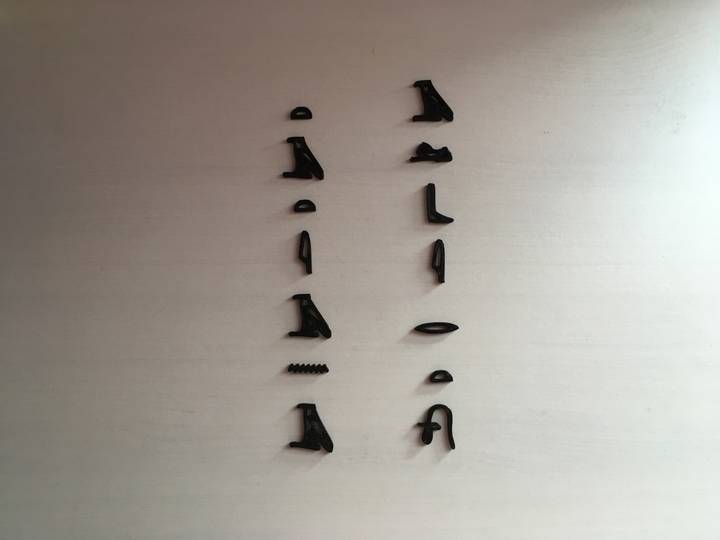 Egyptian Hieroglyphic Alphabet