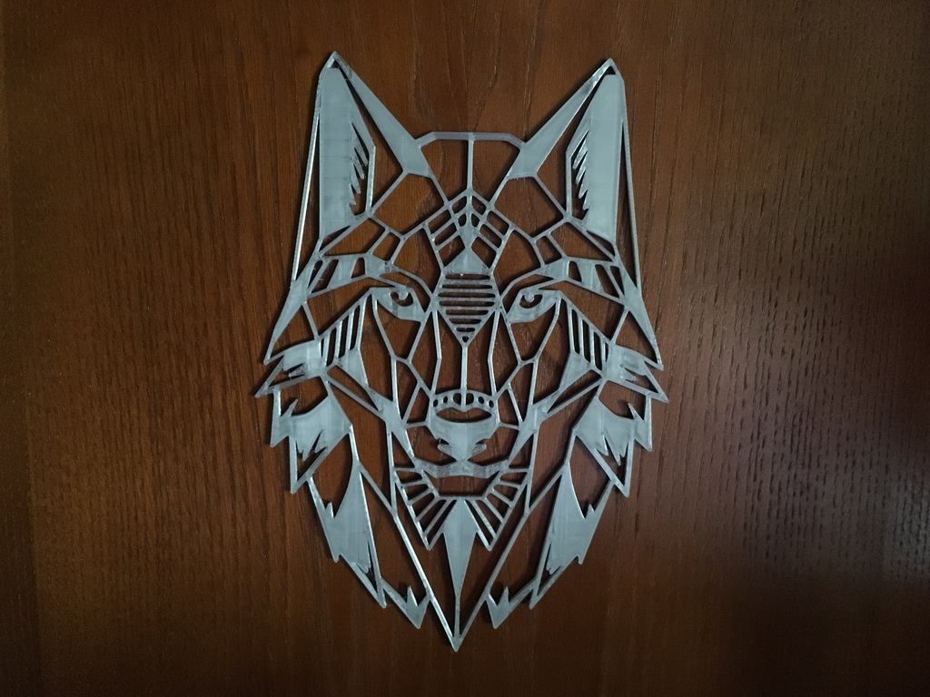 2D Wolf for wall or cristal decoration by The Maker Chemists | Download ...