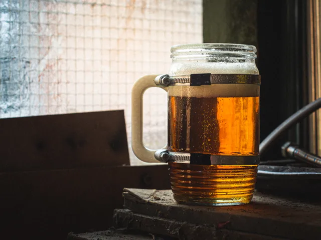 Post-apocalyptic style beer mug