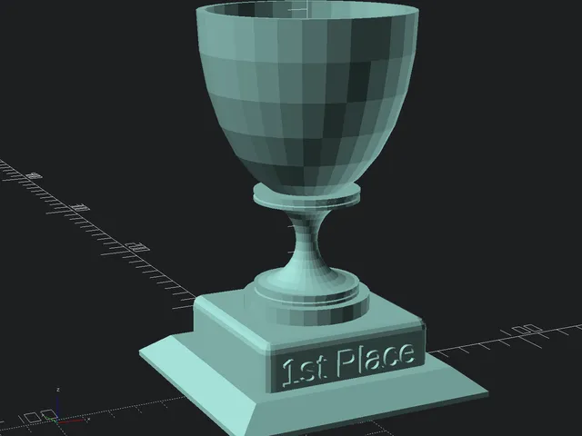 1st-Place Trophy (OpenSCAD)