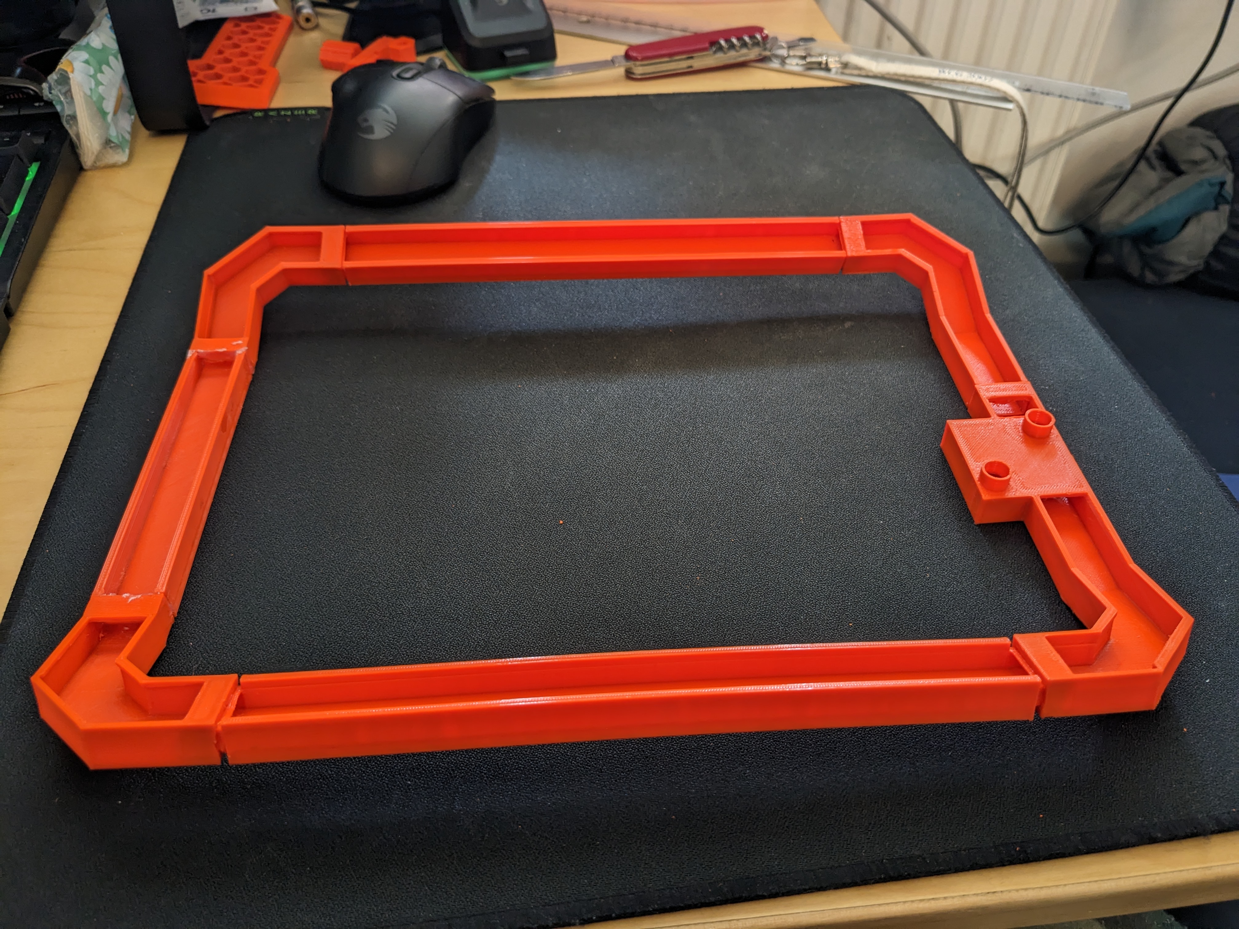Prusa Mini+ light - snap together wider LED inlets
