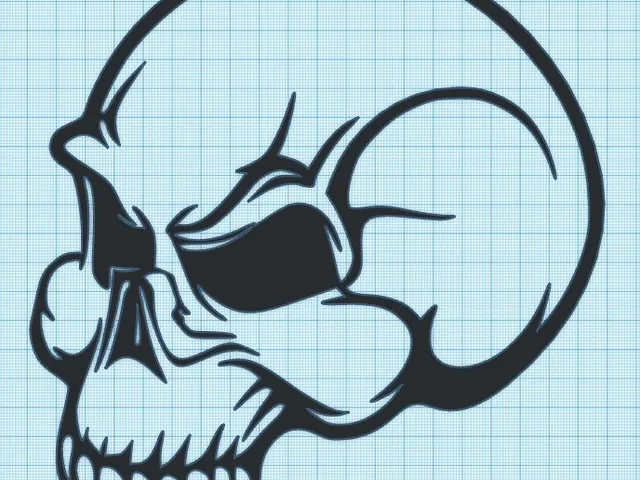 SKULL - HALF - WALL ART