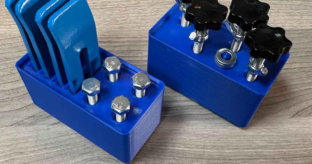 Gridfinity Workholding clamp storage by gniticxe Download free STL