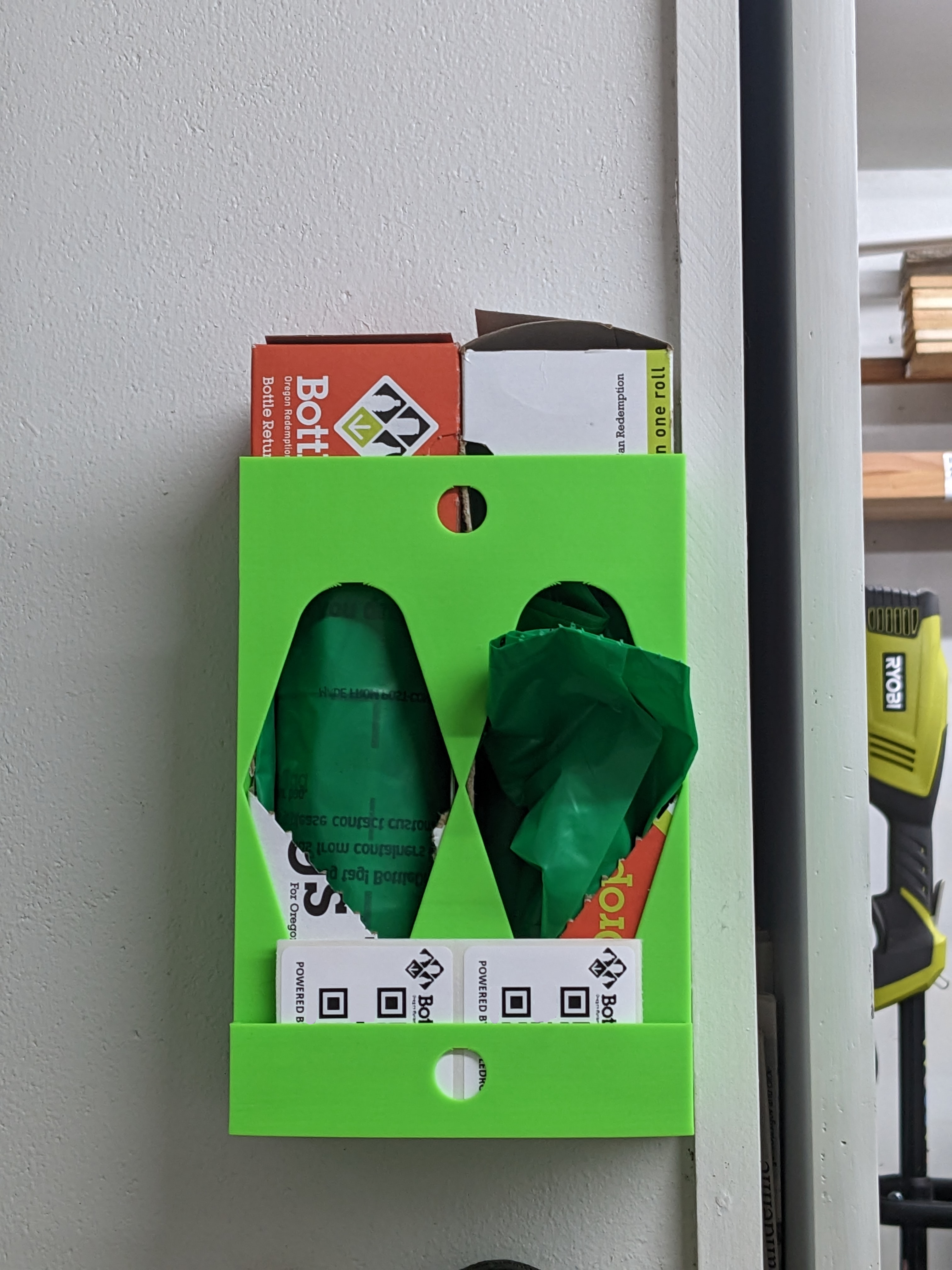 Oregon Bottledrop Green Bag and Sticker Holder by tjbenator Download