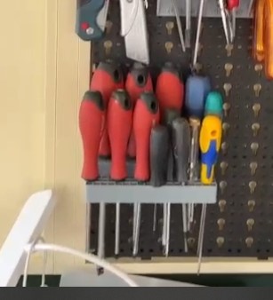 Parkside pegboard screwdriver support