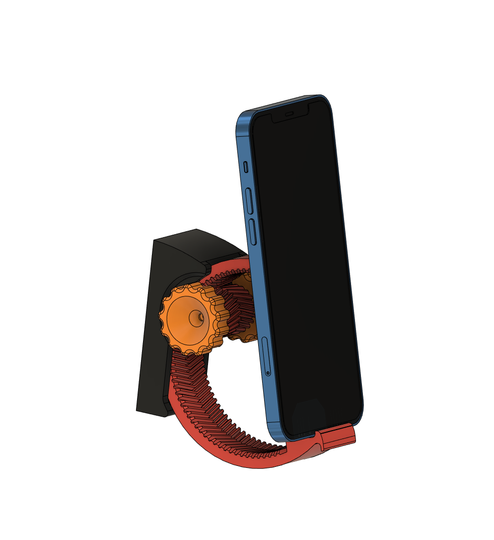 Miniatura 5 do modelo 3D Geared Phone Stand