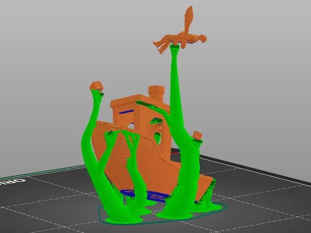 A Kraken attacking Benchy