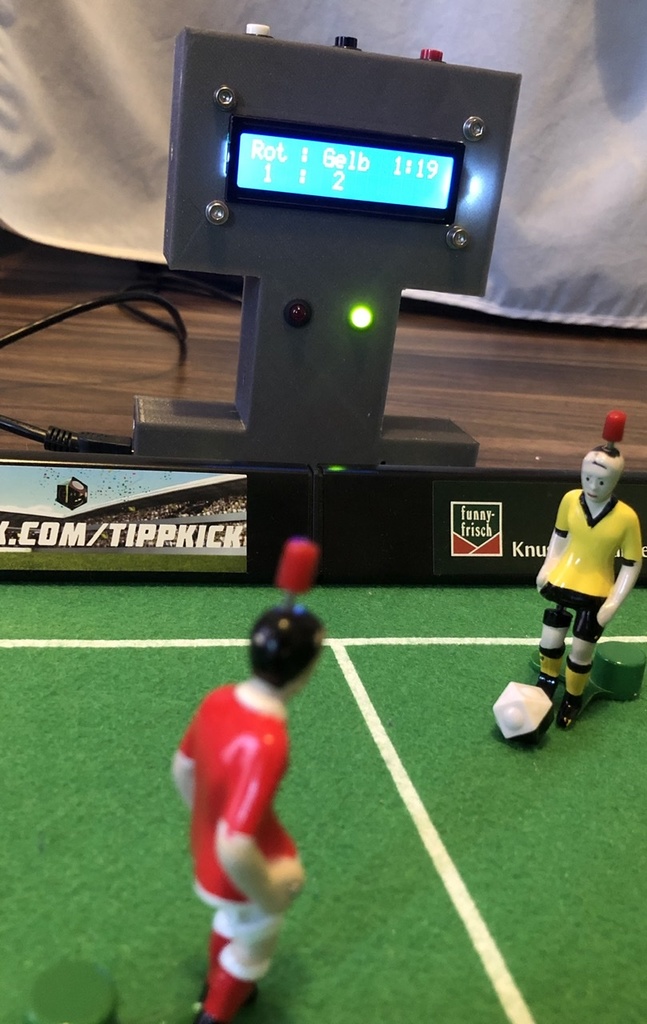 LCD-Scoreboard for Tipp-Kick, Kicker or similar games