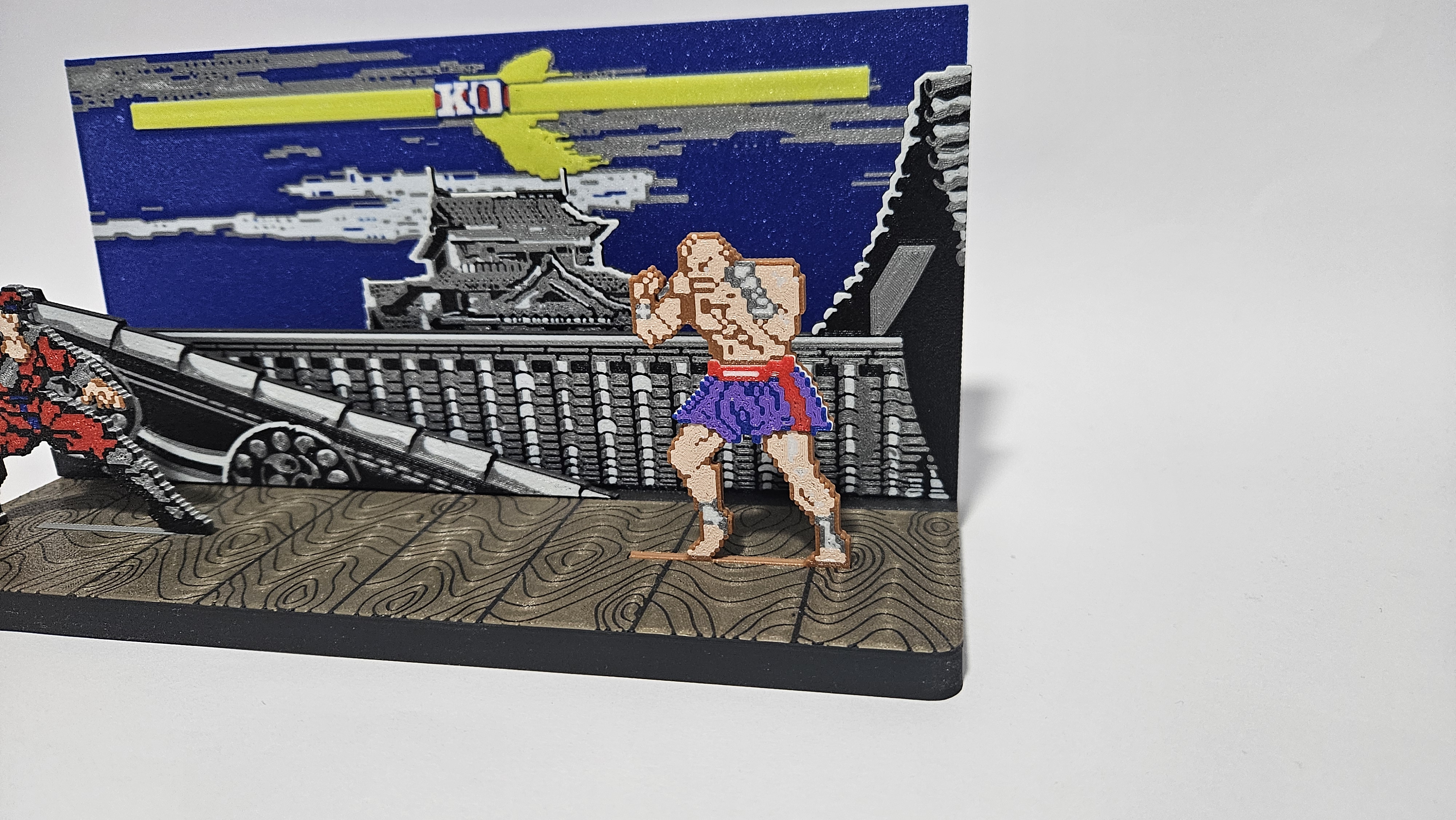 Sagat SF2- Classic Edition (Diorama & Keychain)