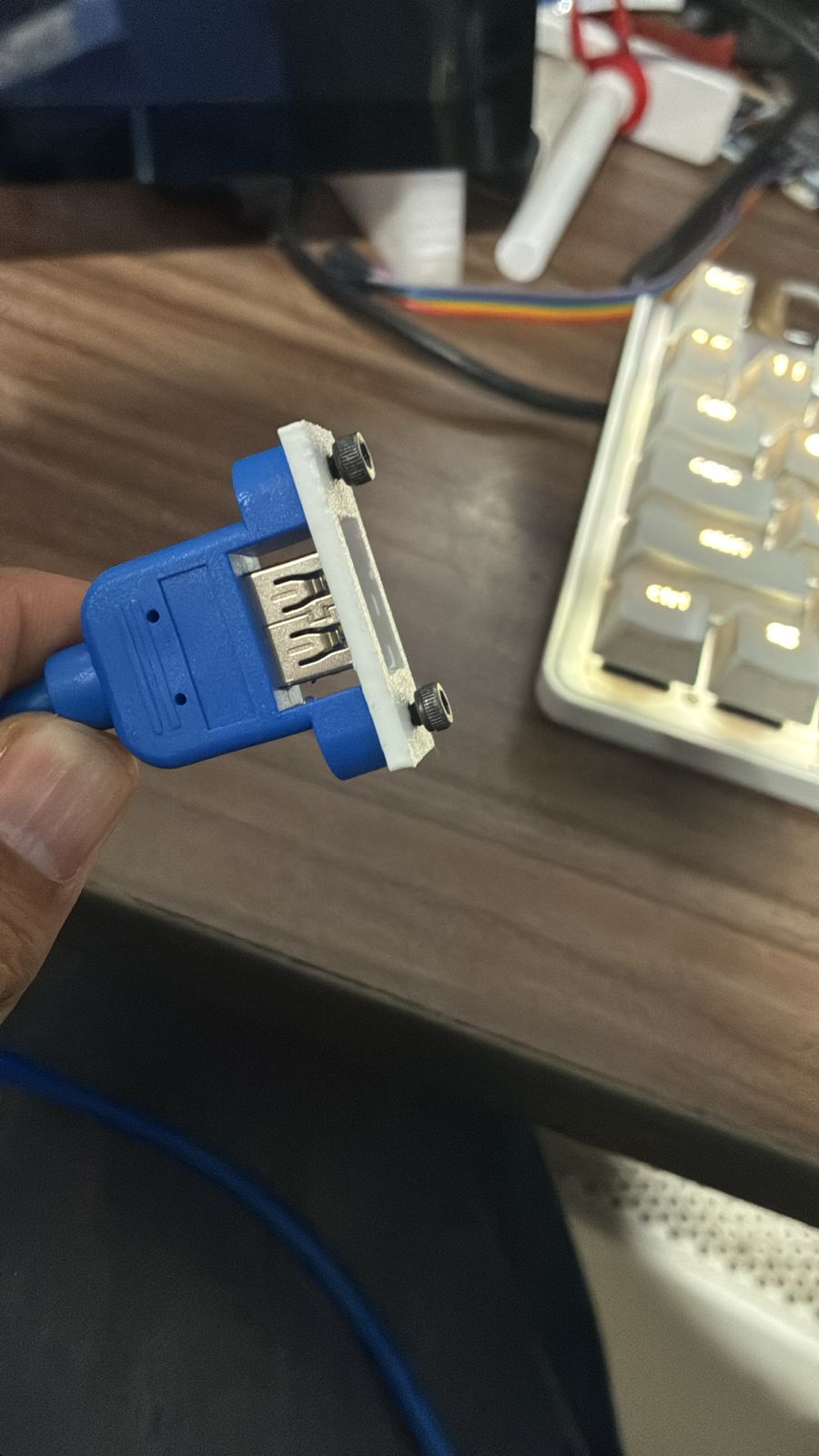 Panel Mount USB Extension Cable